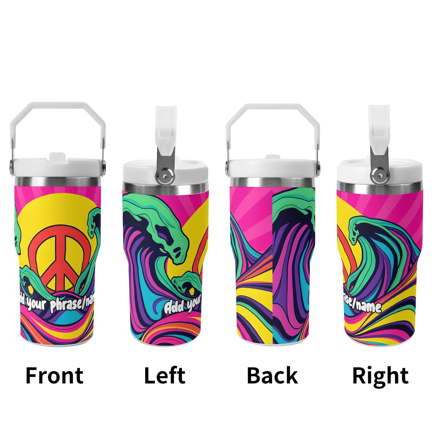 Psychedelic Peace Wave 20oz Tumbler – Festival Fever Collection