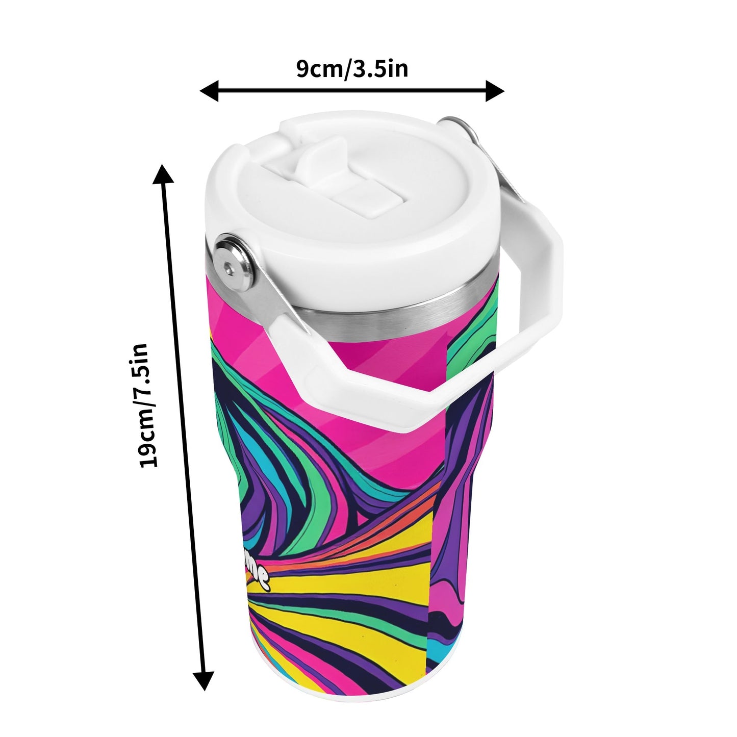 Psychedelic Peace Wave 20oz Tumbler – Festival Fever Collection