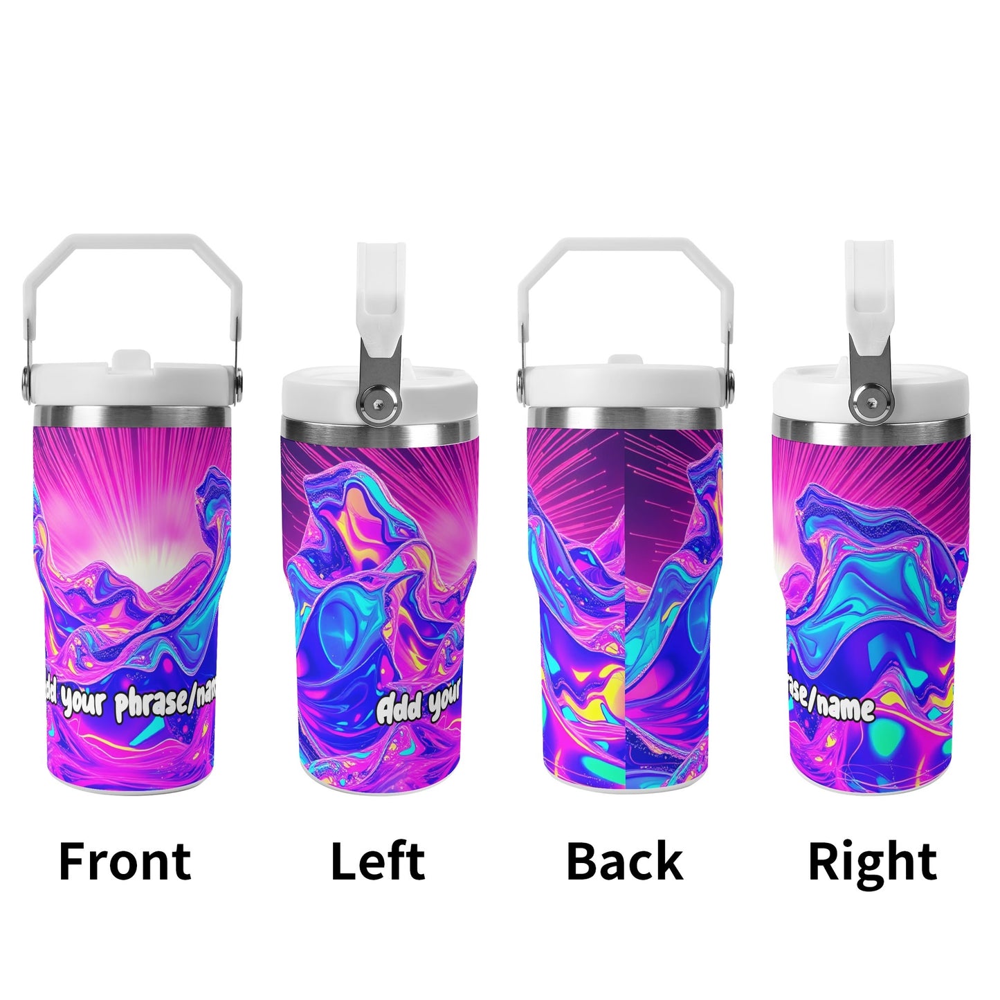 Neon Sunrise Wave 20oz Tumbler – Festival Fever Collection