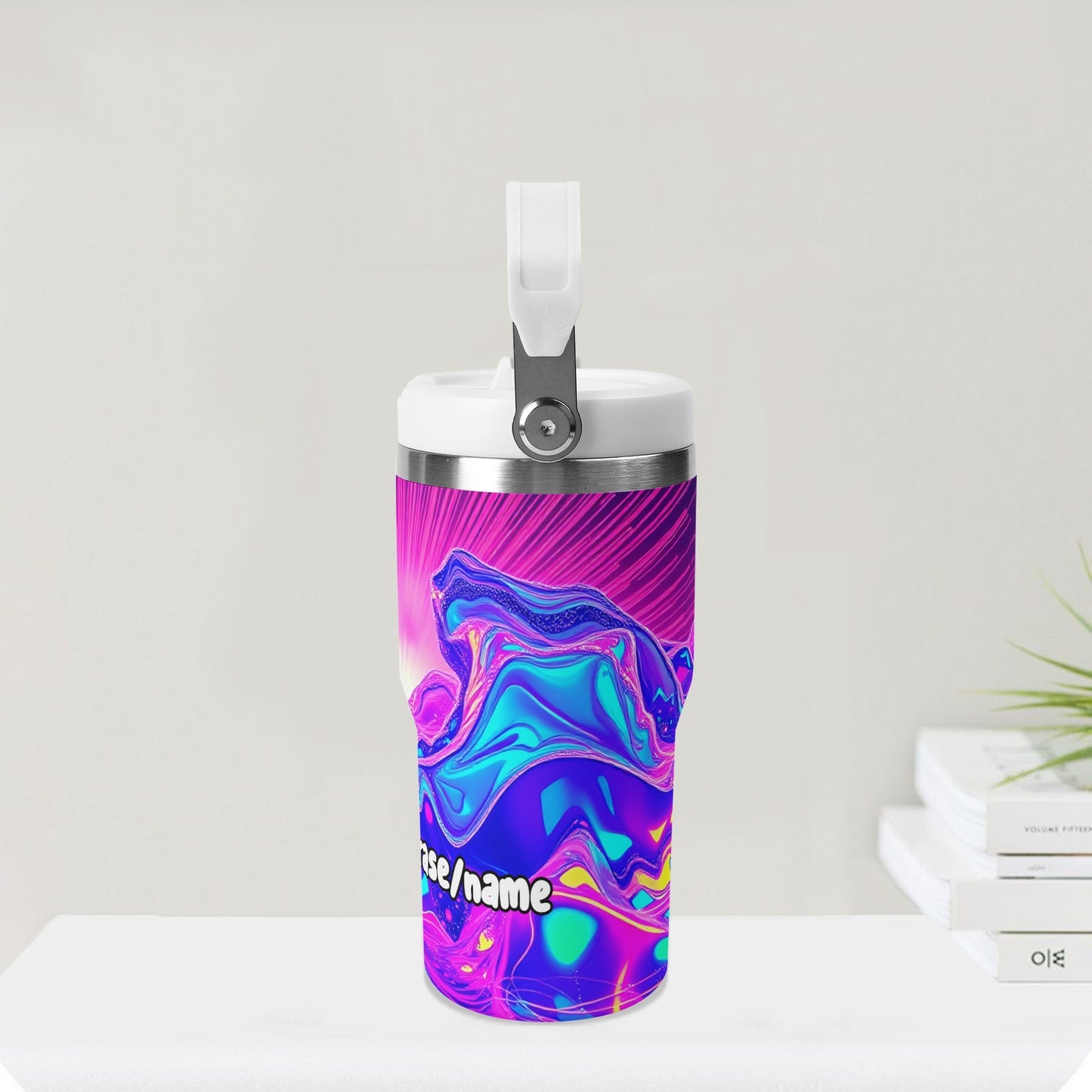 Neon Sunrise Wave 20oz Tumbler – Festival Fever Collection