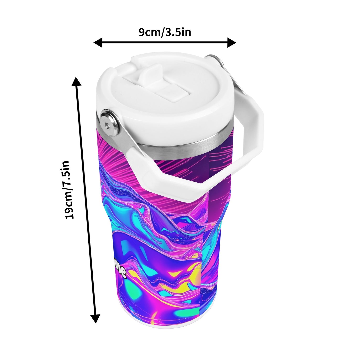 Neon Sunrise Wave 20oz Tumbler – Festival Fever Collection