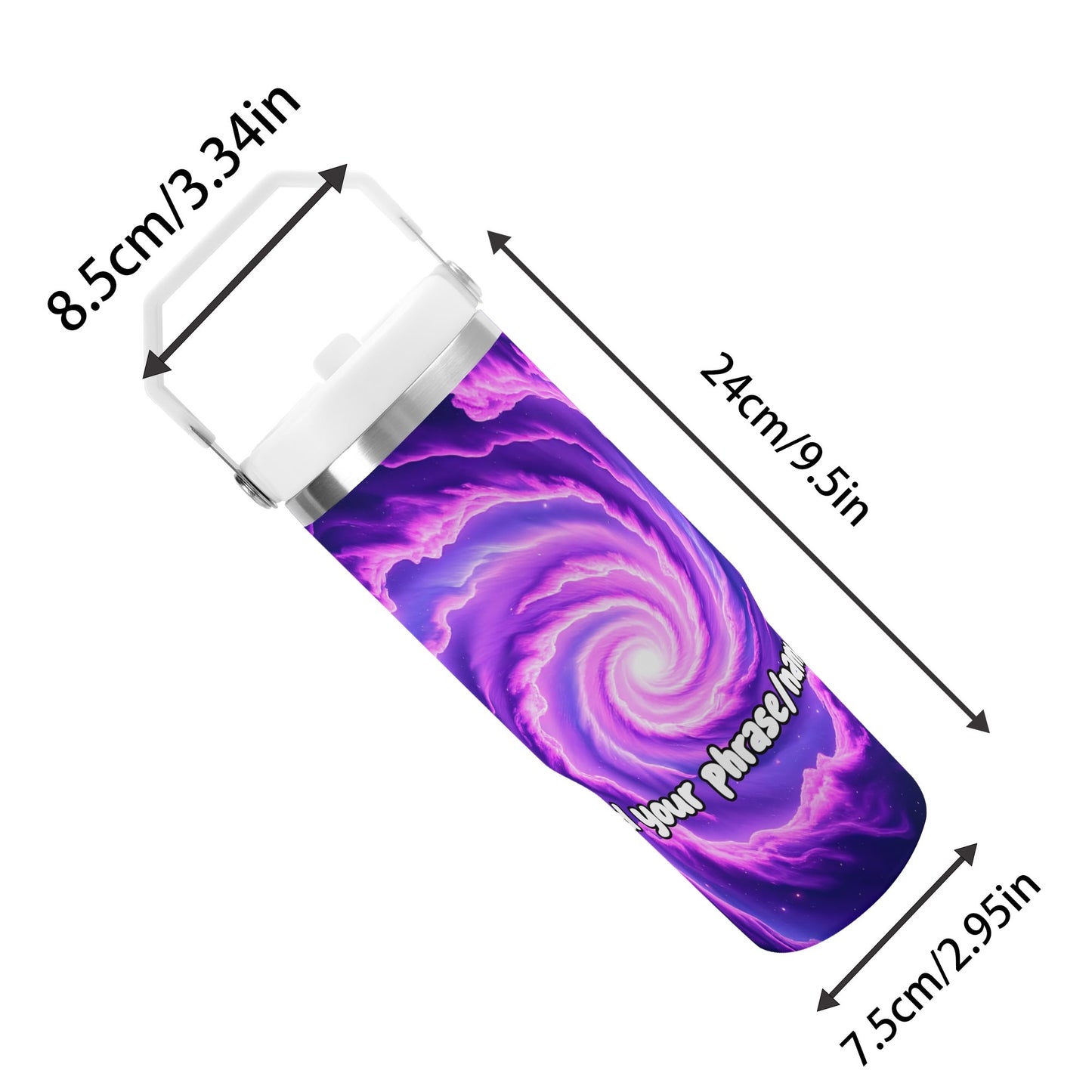 Swirling Galactic Vortex 30oz Tumbler – Cosmic Dreams Collection