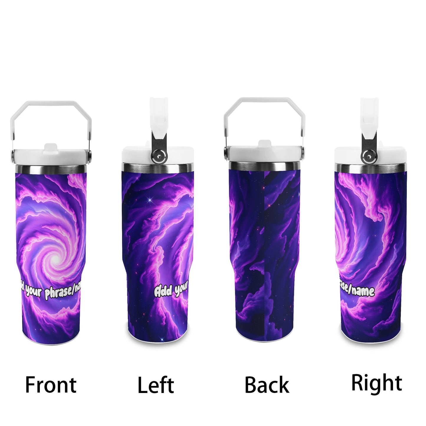 Swirling Galactic Vortex 30oz Tumbler – Cosmic Dreams Collection