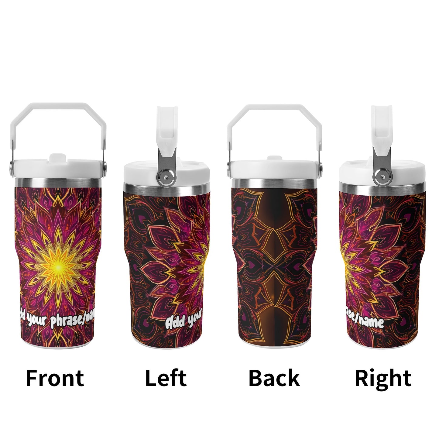 Radiant Spiritual Mandala 20oz Tumbler – Mystic Mandalas Collection