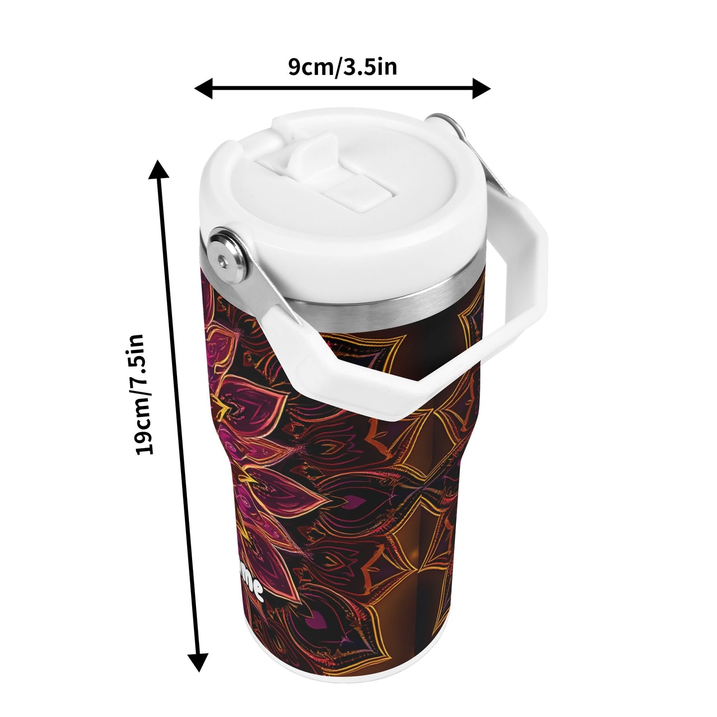 Radiant Spiritual Mandala 20oz Tumbler – Mystic Mandalas Collection