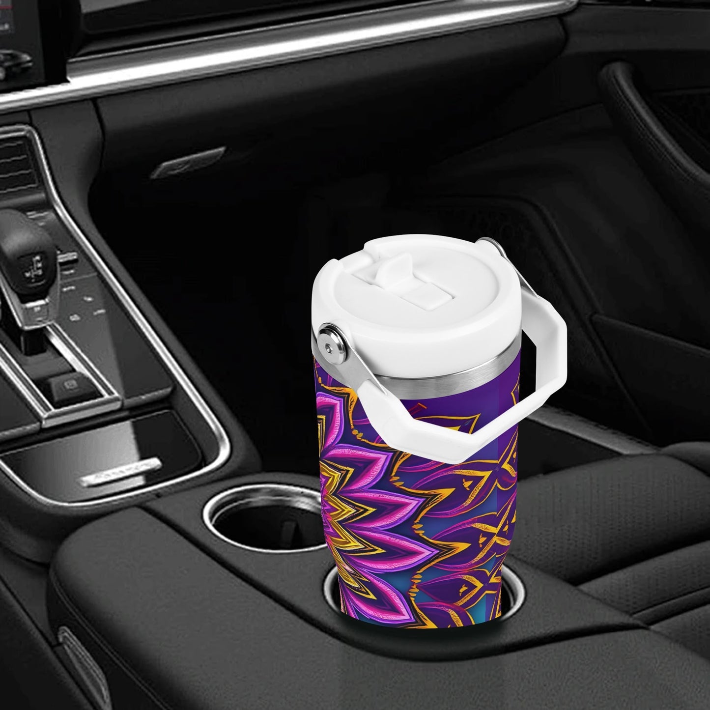 Layered Lotus Petals 30oz Tumbler – Mystic Mandalas Collection