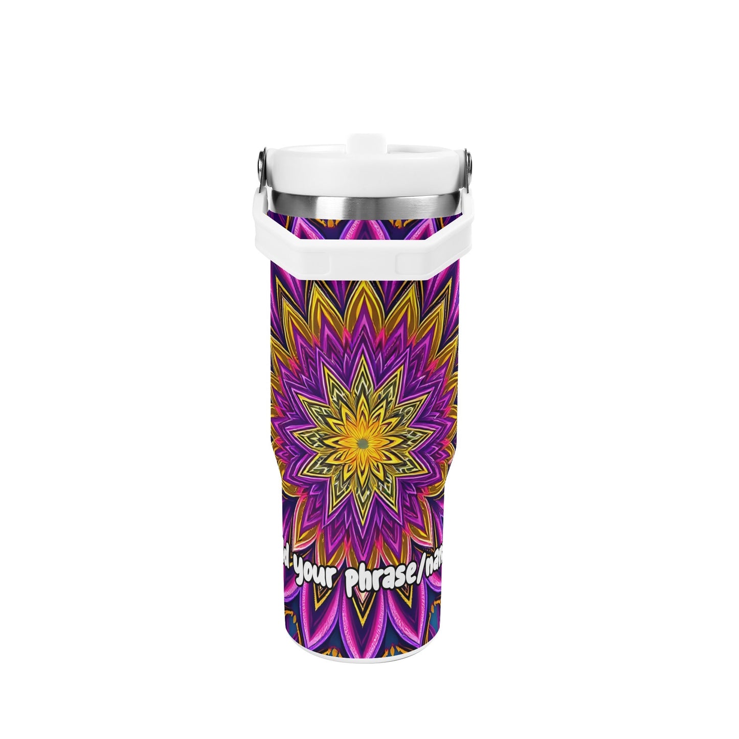 Layered Lotus Petals 30oz Tumbler – Mystic Mandalas Collection