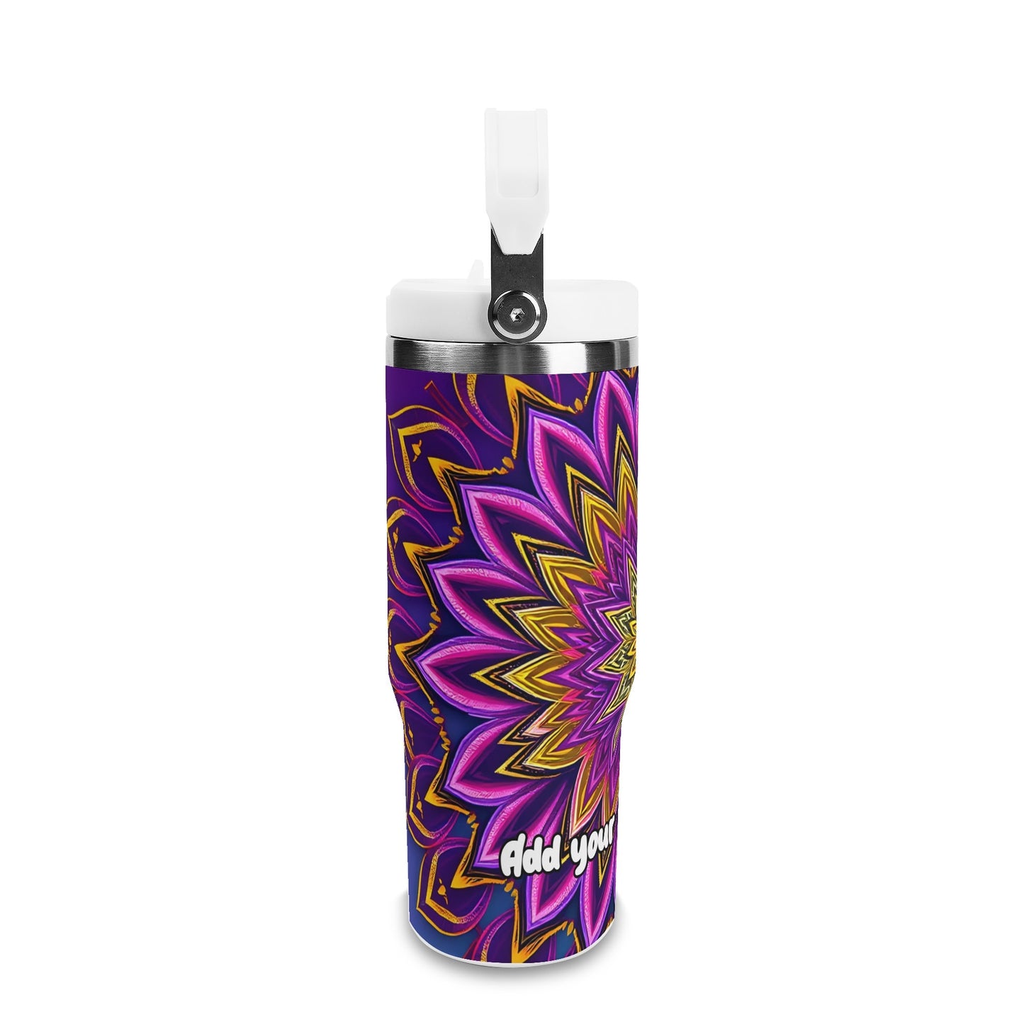 Layered Lotus Petals 30oz Tumbler – Mystic Mandalas Collection