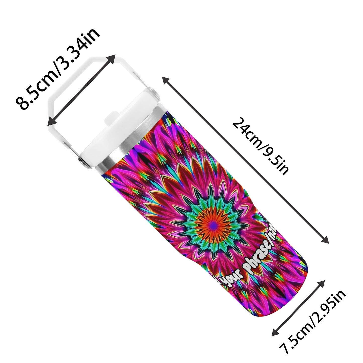 Kaleidoscope Mandala 30oz Tumbler – Mystic Mandalas Collection