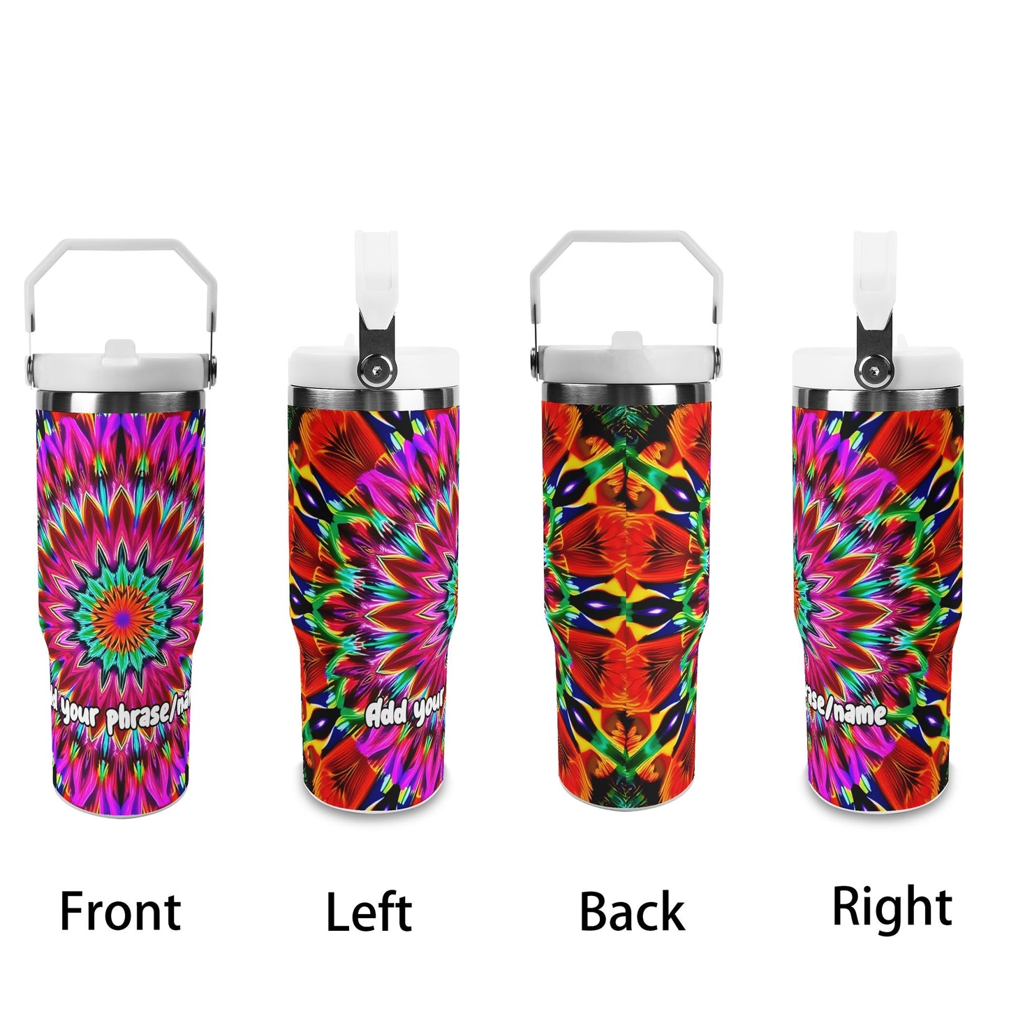 Kaleidoscope Mandala 30oz Tumbler – Mystic Mandalas Collection
