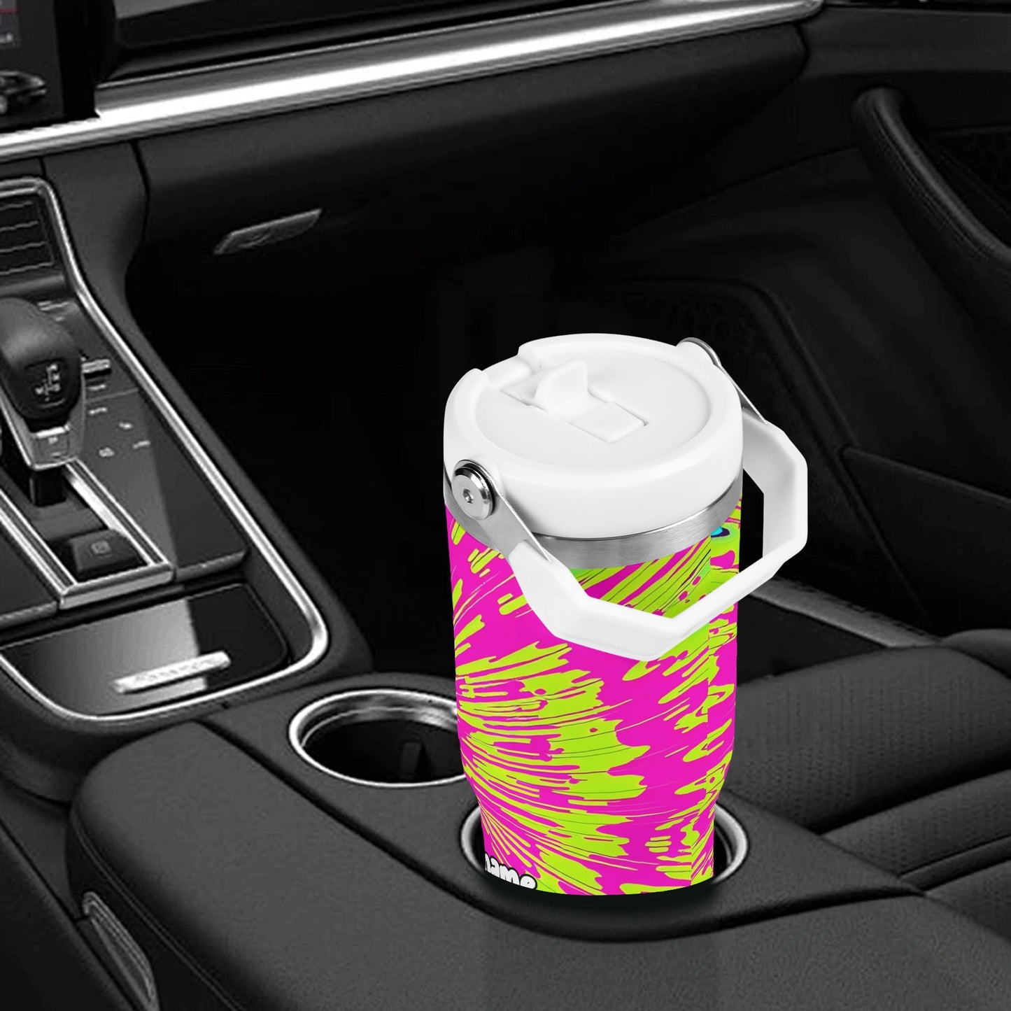 Radial Neon Splatter 30oz Tumbler – Festival Fever Collection