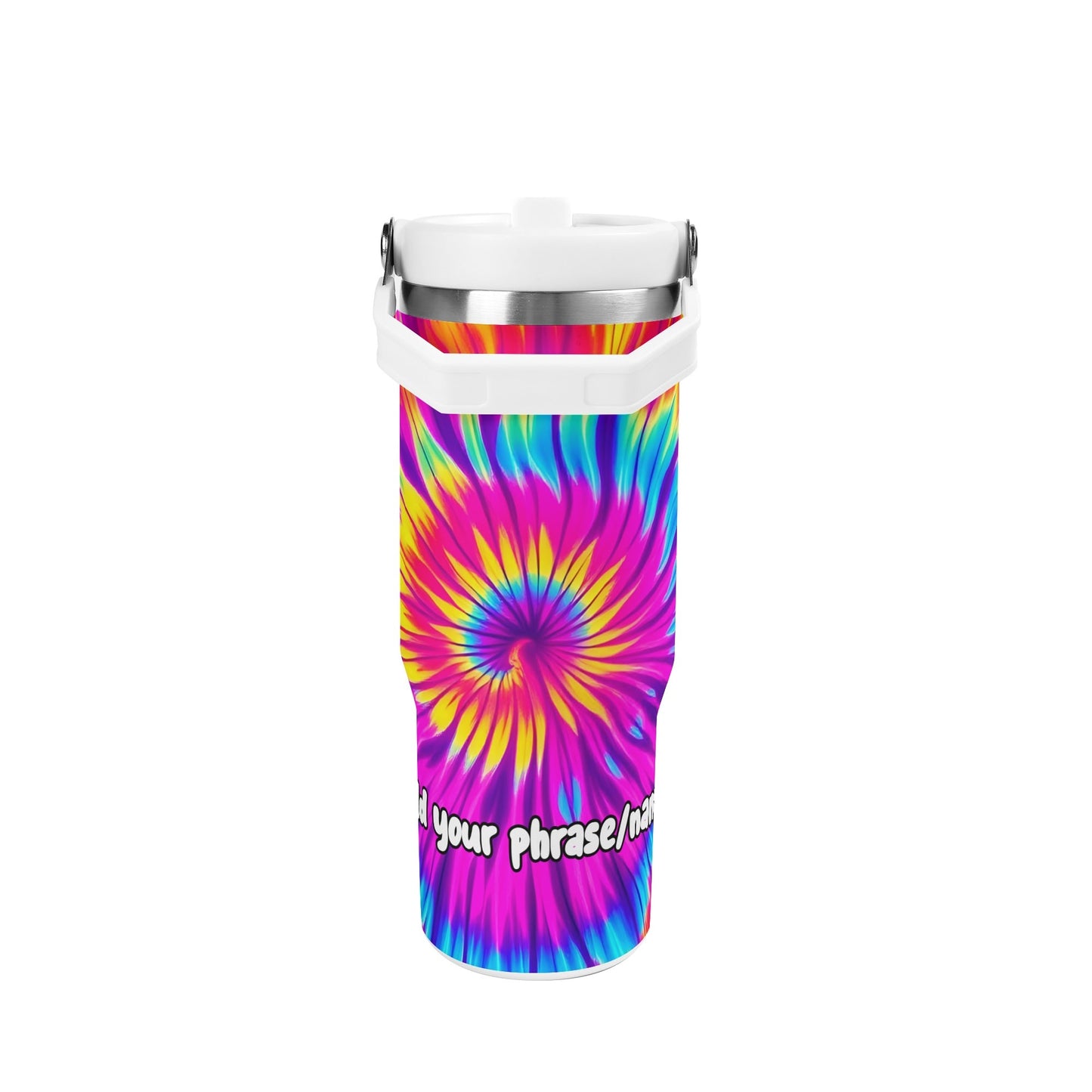 Psychedelic Tie-Dye Swirl 30oz Tumbler – Festival Fever Vibes