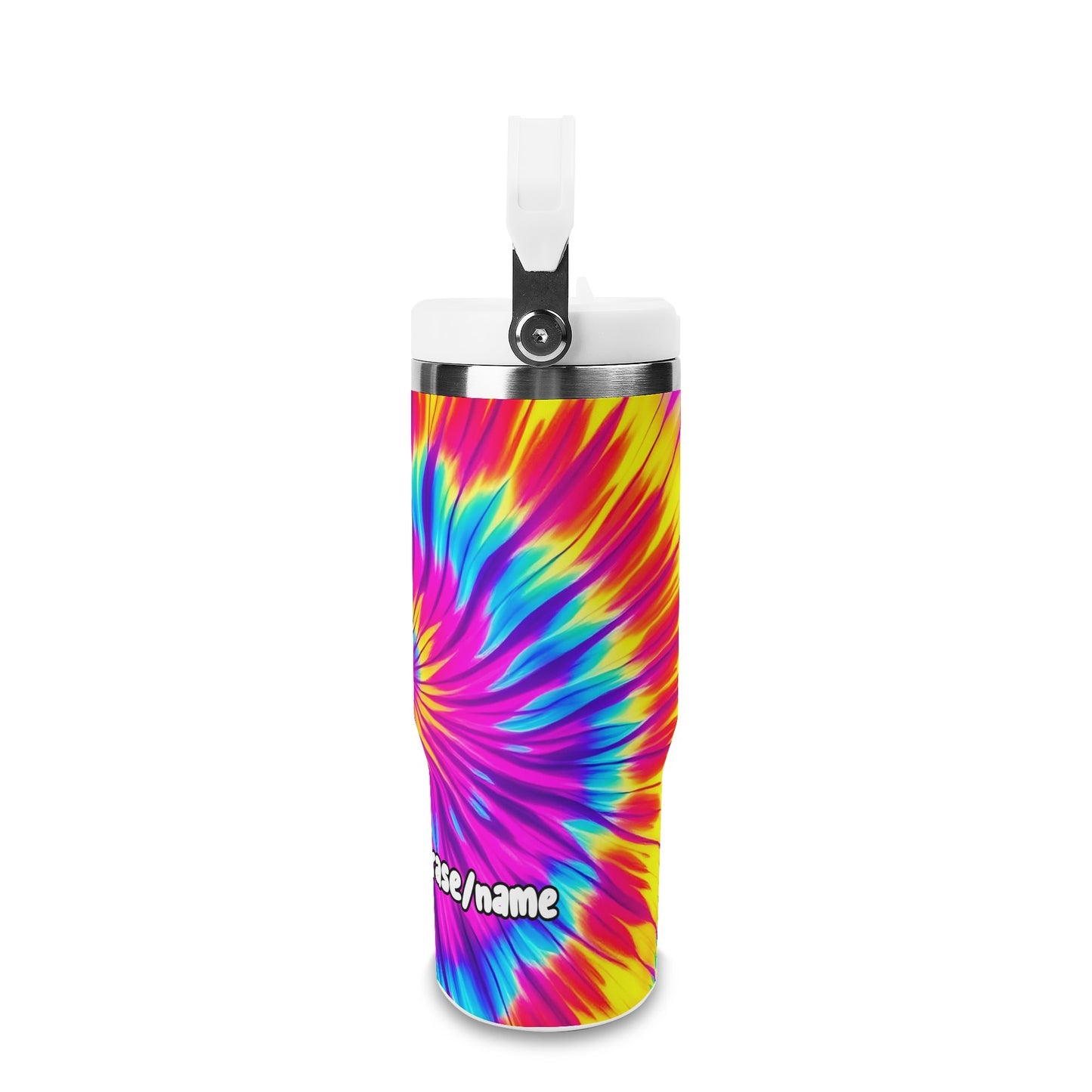 Psychedelic Tie-Dye Swirl 30oz Tumbler – Festival Fever Vibes