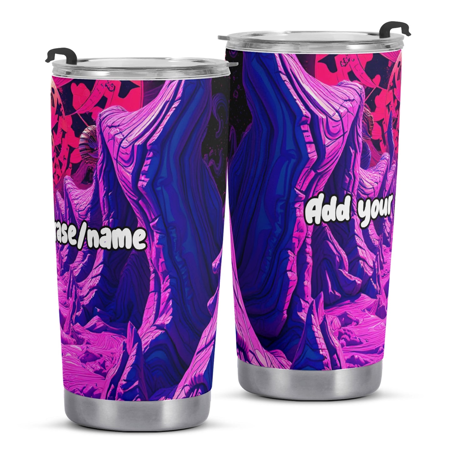 Cosmic Trip 20oz Stainless Steel Tumbler – Psychedelic Galaxy Design