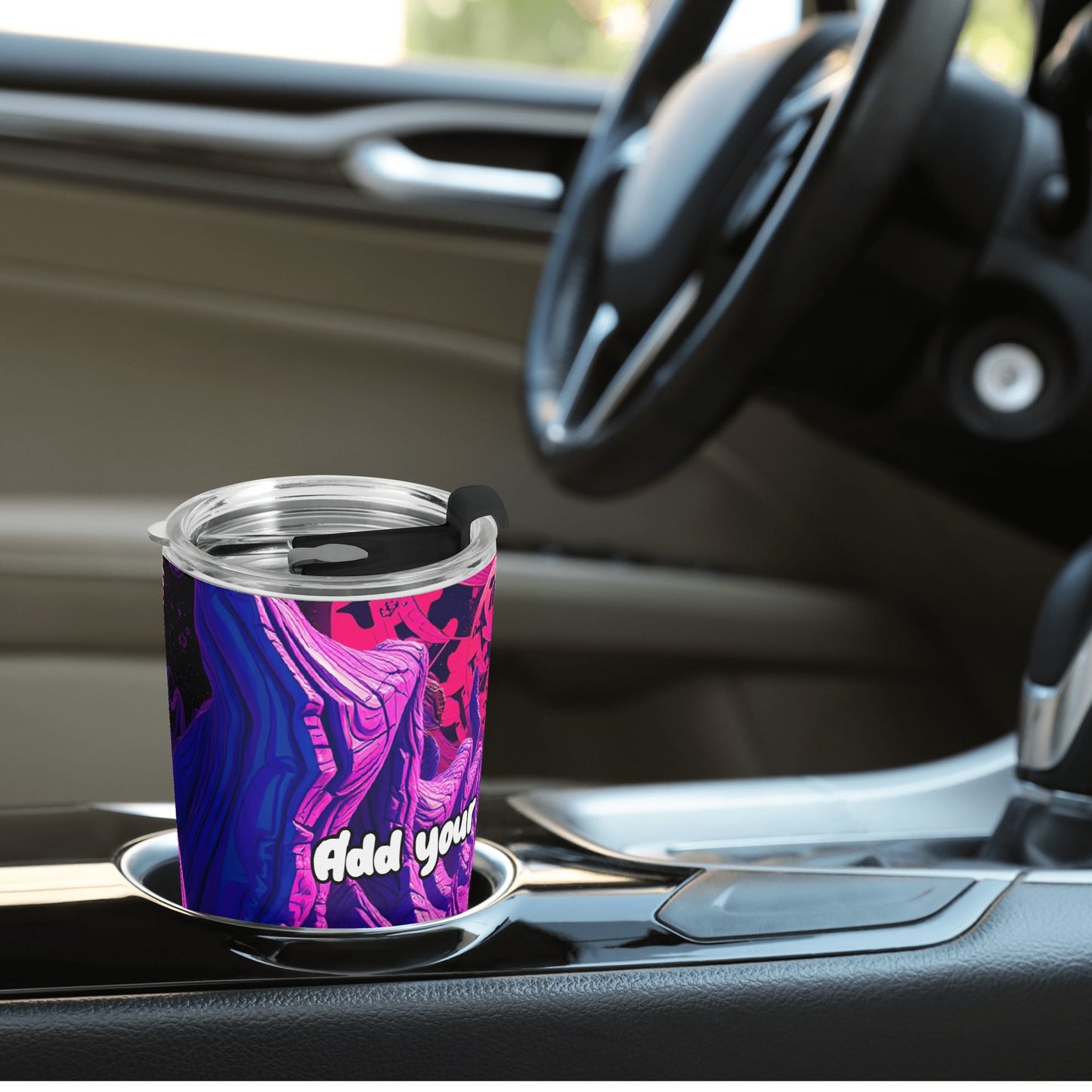 Cosmic Trip 20oz Stainless Steel Tumbler – Psychedelic Galaxy Design