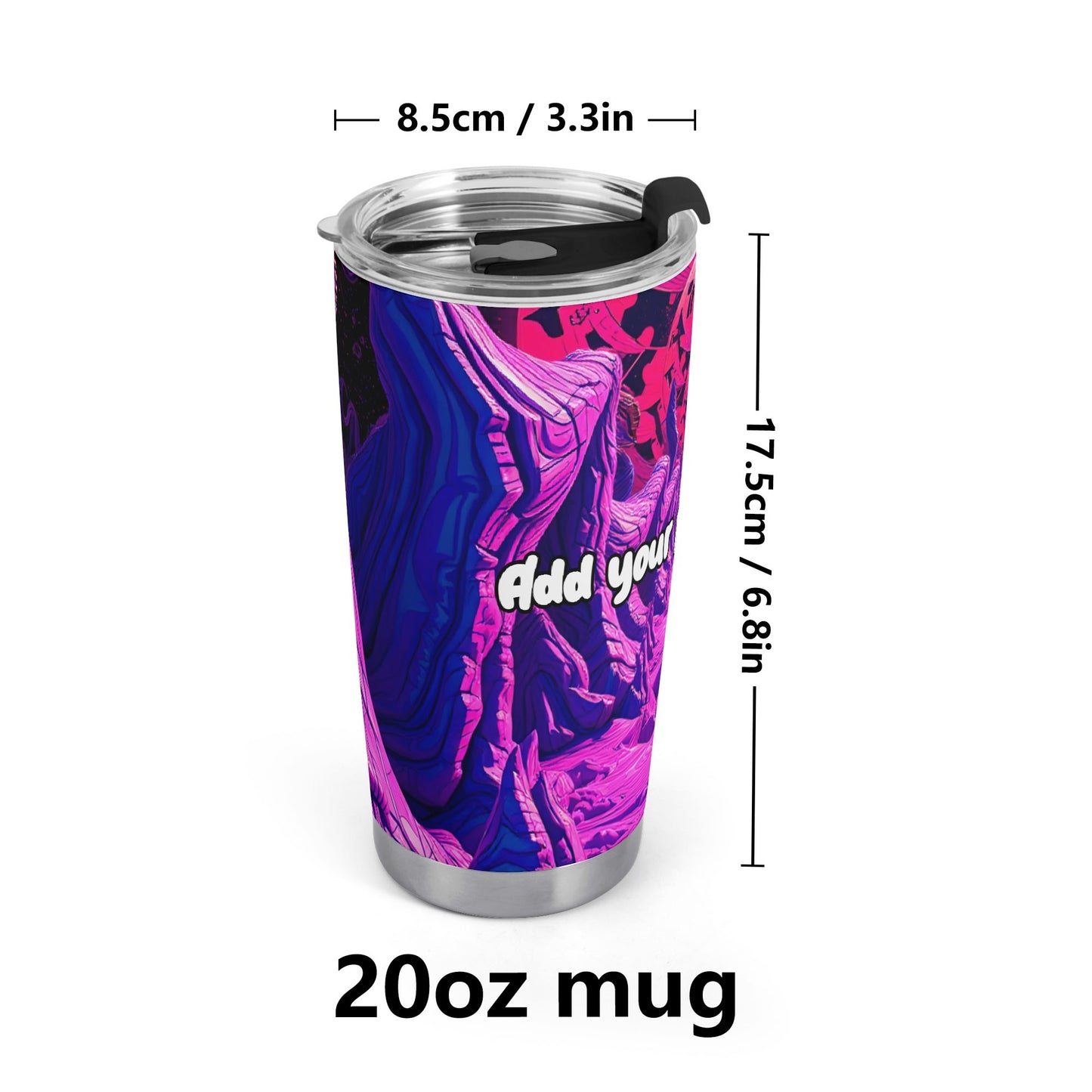 Cosmic Trip 20oz Stainless Steel Tumbler – Psychedelic Galaxy Design