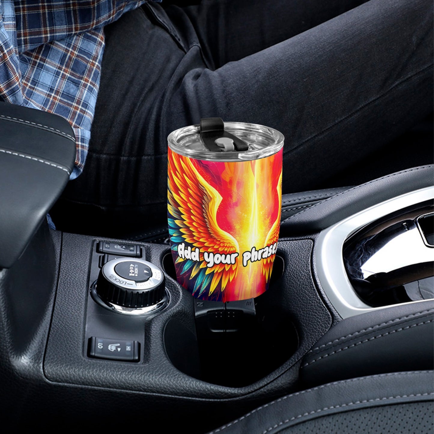 Angelic Wings Cosmic Fire 30oz Stainless Steel Tumbler