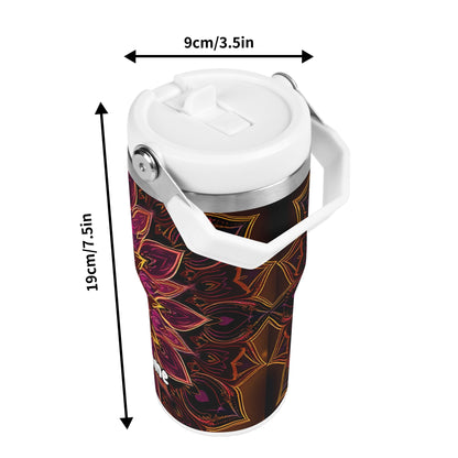 Radiant Spiritual Mandala 20oz Tumbler – Mystic Mandalas Collection