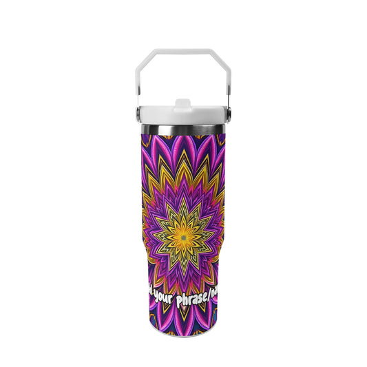Layered Lotus Petals 30oz Tumbler – Mystic Mandalas Collection