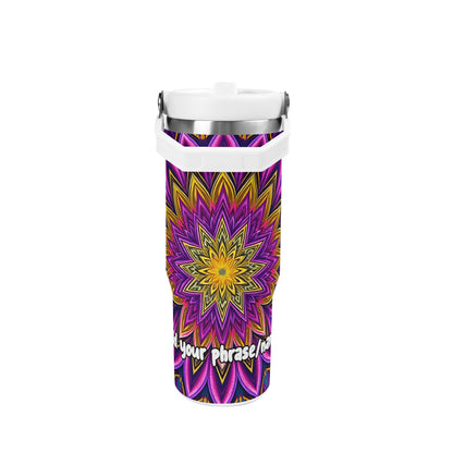 Layered Lotus Petals 30oz Tumbler – Mystic Mandalas Collection
