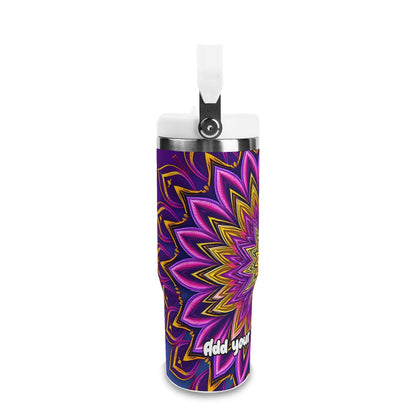 Layered Lotus Petals 30oz Tumbler – Mystic Mandalas Collection