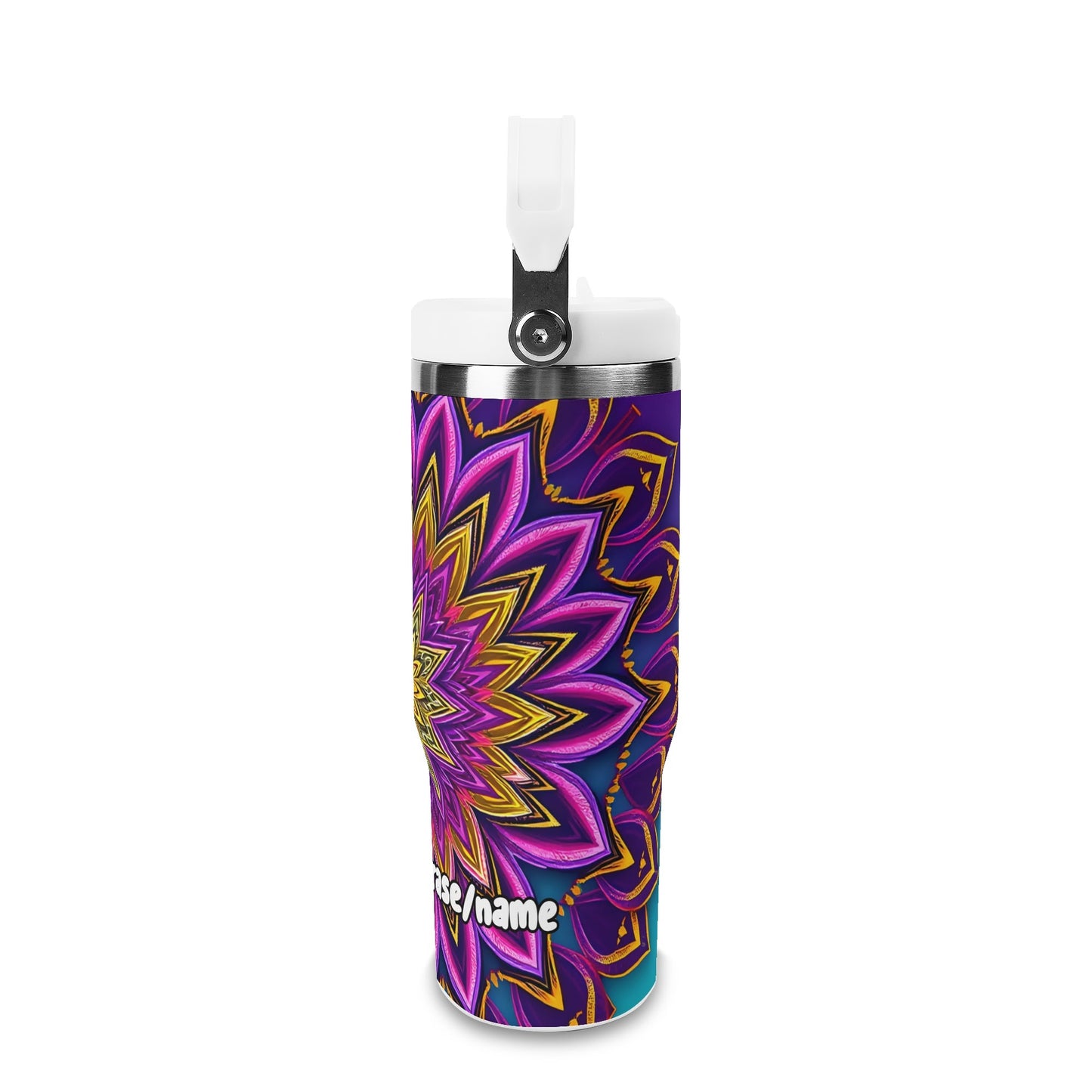 Layered Lotus Petals 30oz Tumbler – Mystic Mandalas Collection