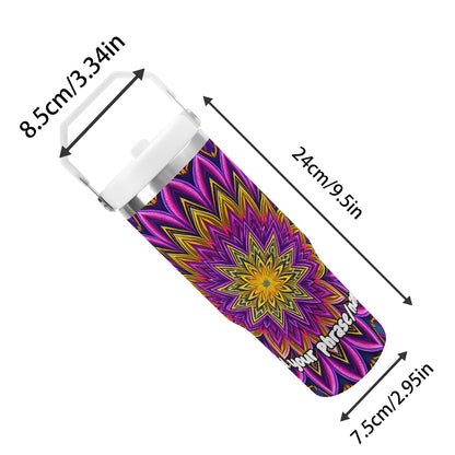 Layered Lotus Petals 30oz Tumbler – Mystic Mandalas Collection