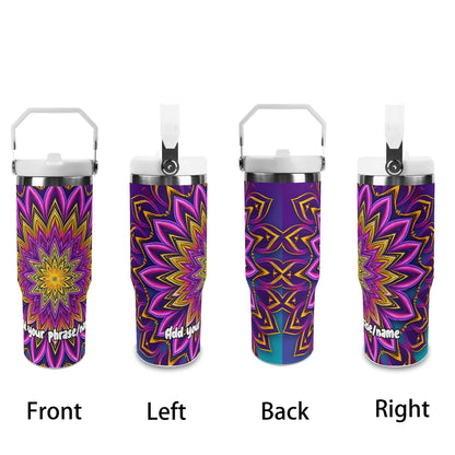 Layered Lotus Petals 30oz Tumbler – Mystic Mandalas Collection