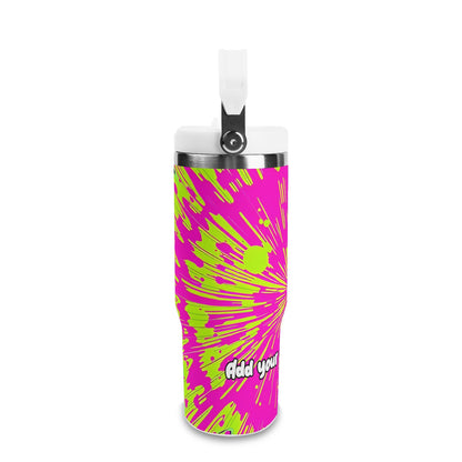 Radial Neon Splatter 30oz Tumbler – Festival Fever Collection