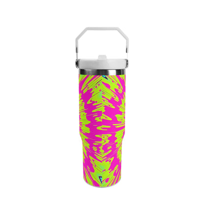 Radial Neon Splatter 30oz Tumbler – Festival Fever Collection