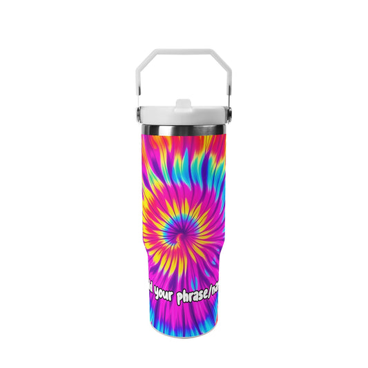 Psychedelic Tie-Dye Swirl 30oz Tumbler – Festival Fever Vibes