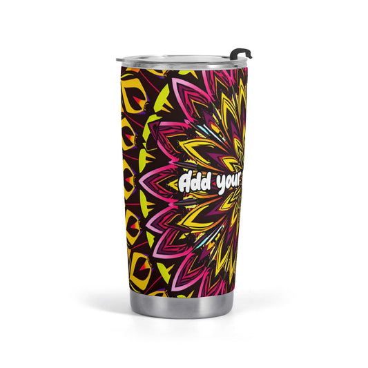 Retro Hippie Mandala 20oz Stainless Steel Tumbler