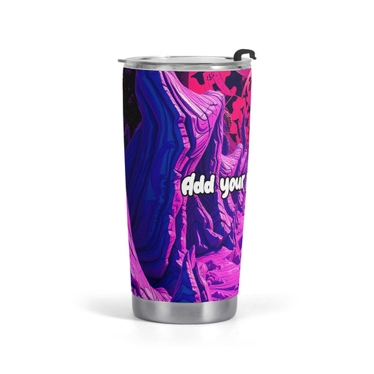 Cosmic Trip 20oz Stainless Steel Tumbler – Psychedelic Galaxy Design
