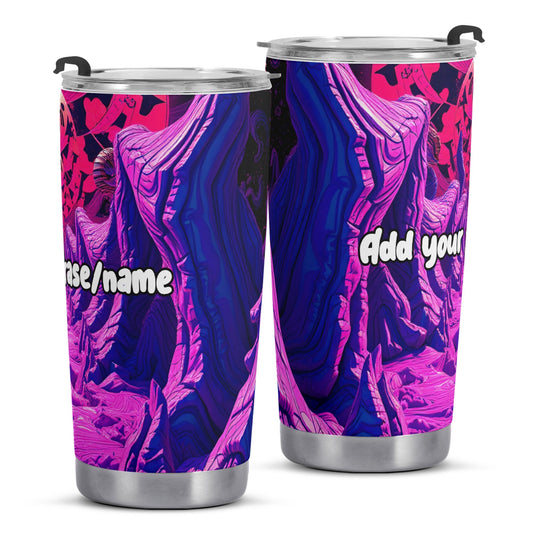 Cosmic Trip 20oz Stainless Steel Tumbler – Psychedelic Galaxy Design