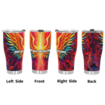 Angelic Wings Cosmic Fire 30oz Stainless Steel Tumbler