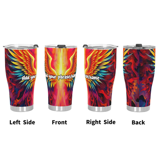 Angelic Wings Cosmic Fire 30oz Stainless Steel Tumbler